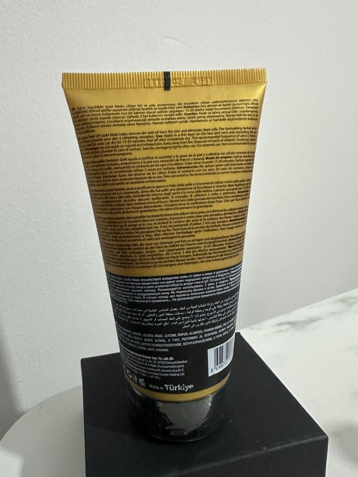 Agiva Soyulabilir Altın Yüz Maskesi - Görsel 3