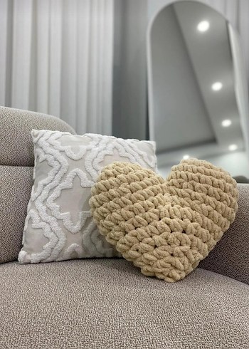 krem renk kalpli yastık - Görsel 2