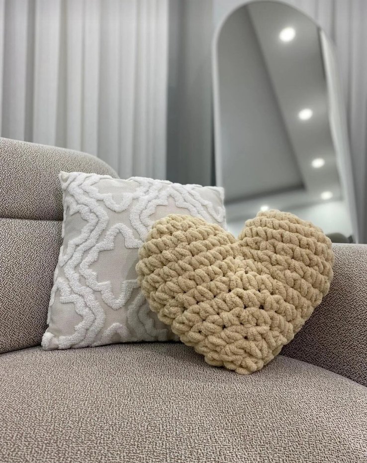 krem renk kalpli yastık - Görsel 2