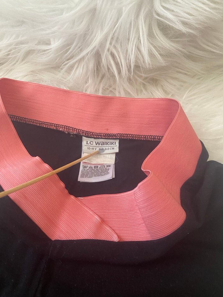 Siyah Baskılı Kadın Spor Tayt - Görsel 4