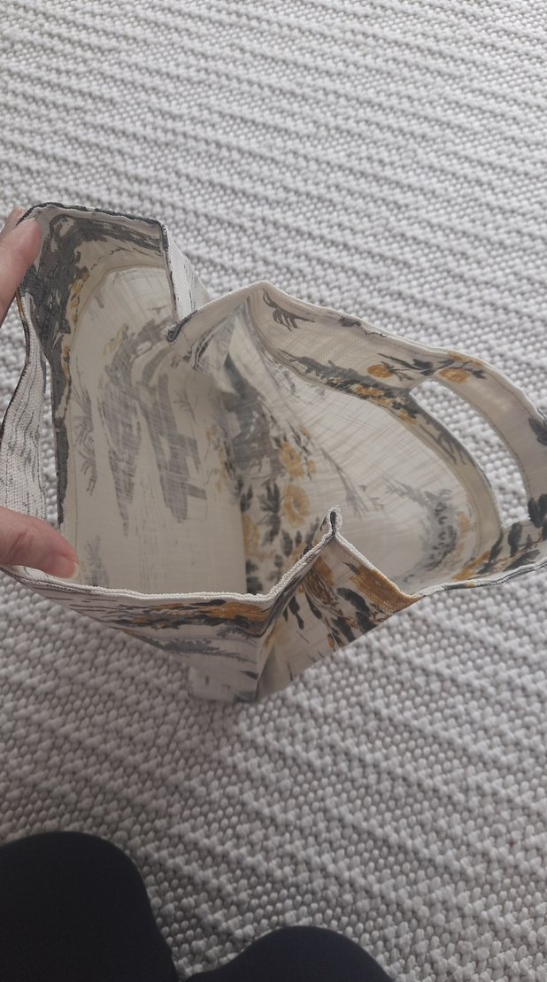 krem Gri Desenli Bohem Kadın el Çantasi - Görsel 3