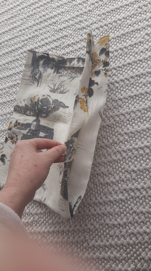 krem Gri Desenli Bohem Kadın el Çantasi - Görsel 4