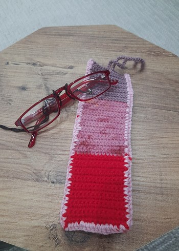 Örgü Çok Renkli gozluk Kılıfı - Görsel 2