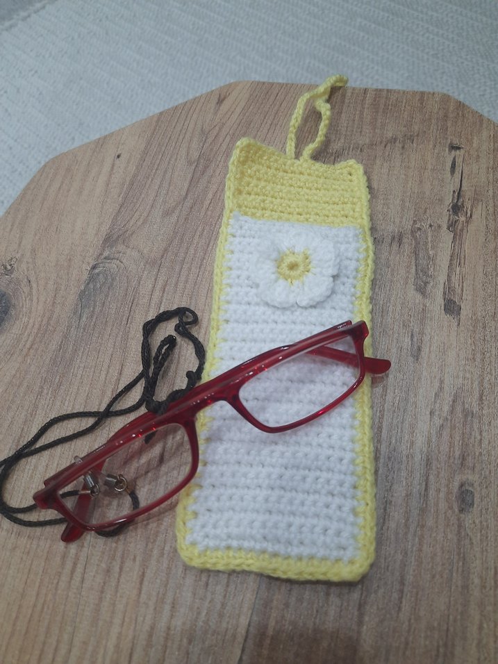 Renkli Örgü Bohem gozluk  Kılıfı - Görsel 2