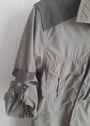 Gri Uzun Kollu Solognac Erkek avci Gömlek - Görsel 5