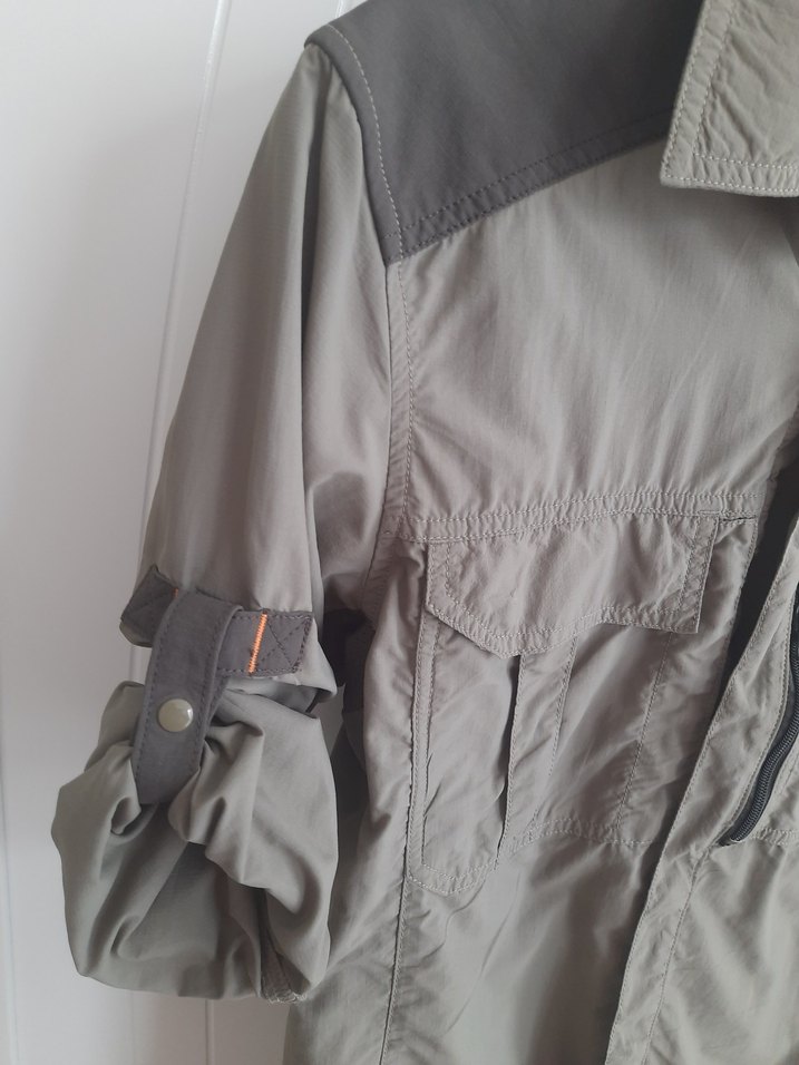 Gri Uzun Kollu Solognac Erkek avci Gömlek - Görsel 5