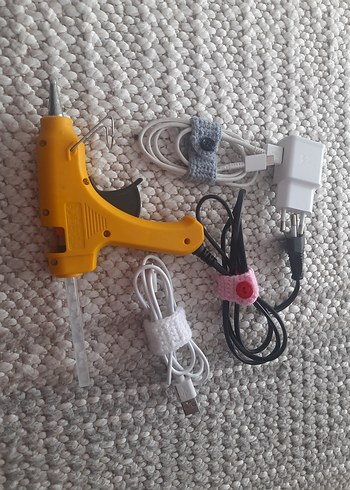 Pembe Velcro Kablo Düzenleyici Seti - Görsel 2