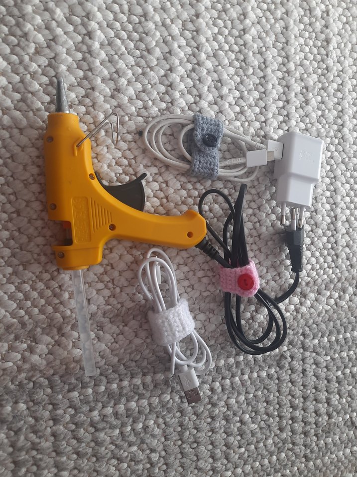 Pembe Velcro Kablo Düzenleyici Seti - Görsel 2