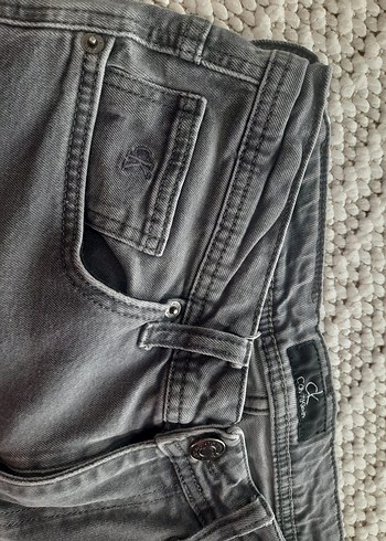 Gri Regular Fit Erkek Denim Pantolon - Görsel 4