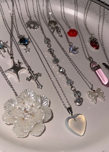 Süpriz kavanozunu kendin yap kolye çelik gümüş - Görsel 5