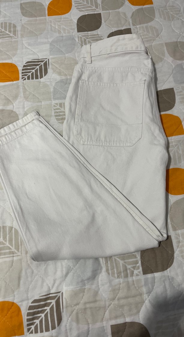 Beyaz Erkek Kot Pantolon - Görsel 2