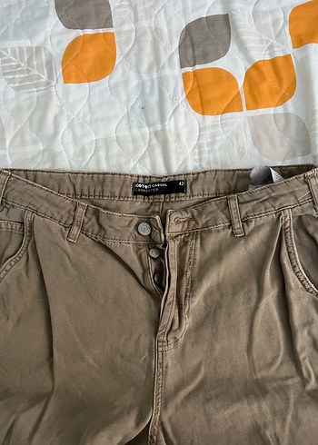 Erkek Kahverengi Rahat Kesim Pantolon - Görsel 3