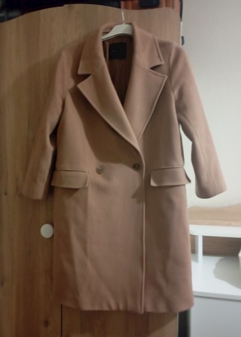 Bej Midi Süet Kadın Kaban - Görsel 2