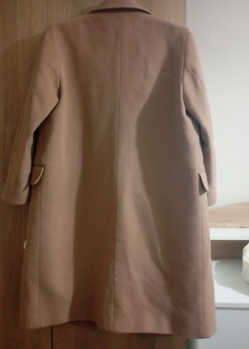 Bej Midi Süet Kadın Kaban - Görsel 7