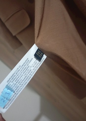 Bej Midi Süet Kadın Kaban - Görsel 5