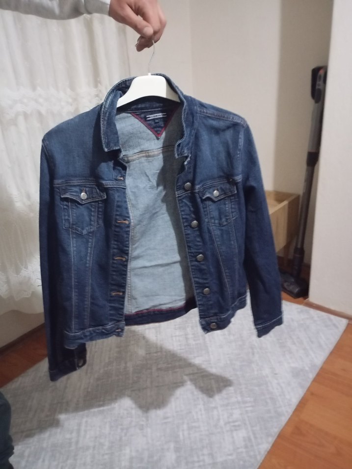 Düğmeli Kadın Kot Ceket - Görsel 2