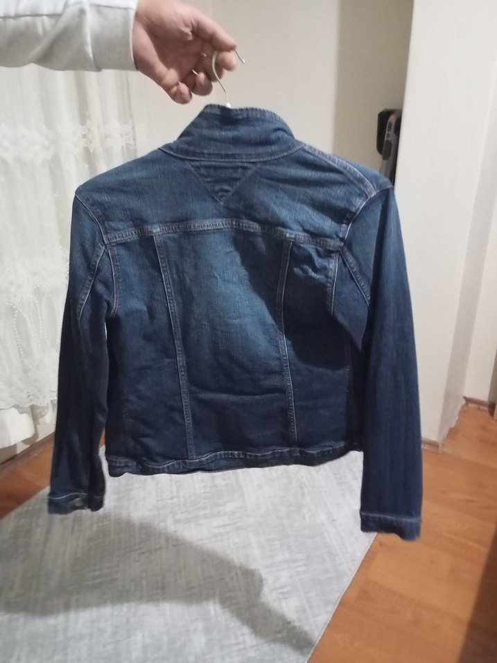 Düğmeli Kadın Kot Ceket - Görsel 3