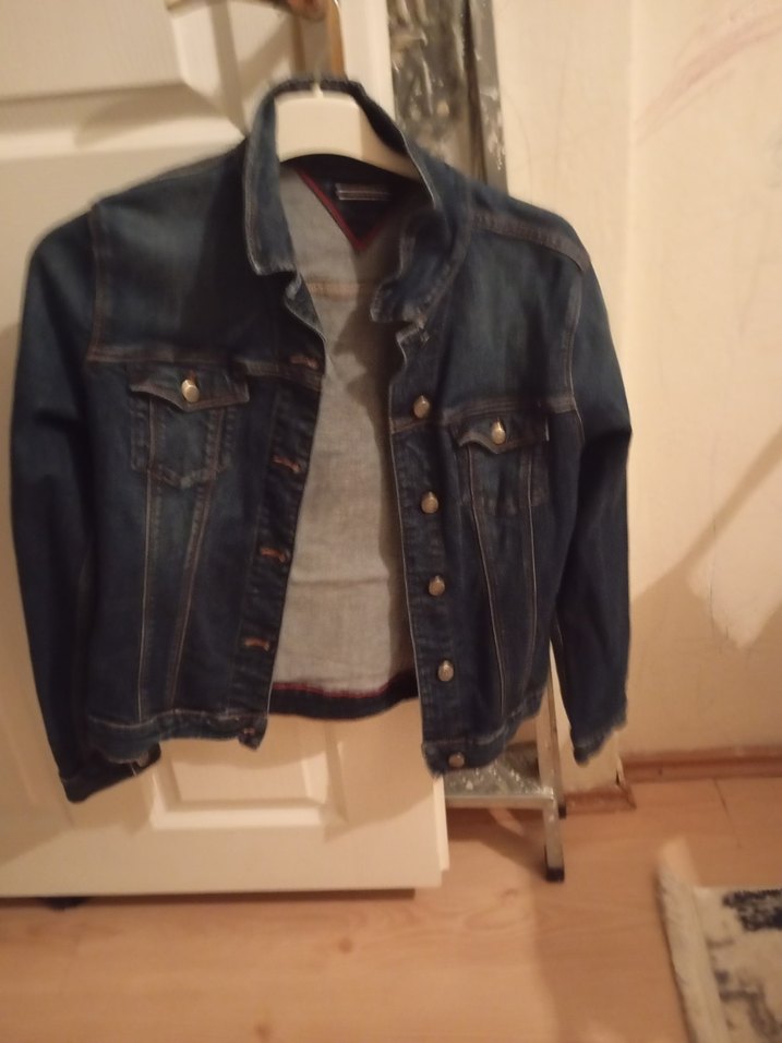 Düğmeli Kadın Kot Ceket - Görsel 5