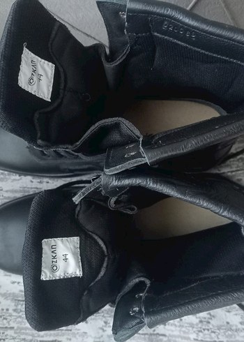 Siyah Bağcıklı Erkek Goth Tarzı Botlar - Görsel 7