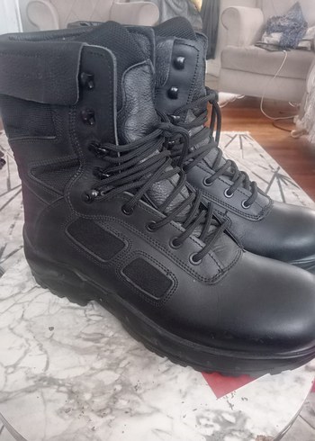 Siyah Bağcıklı Erkek Goth Tarzı Botlar - Görsel 3