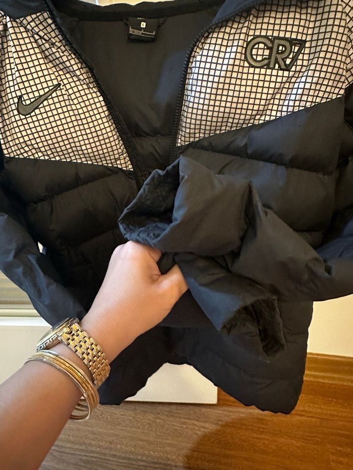 Erkek Çocuk Koyu Gri Fermuarlı nike Mont - Görsel 3