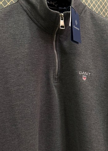Gant Gri Fermuarlı Erkek Sweatshirt - Görsel 2
