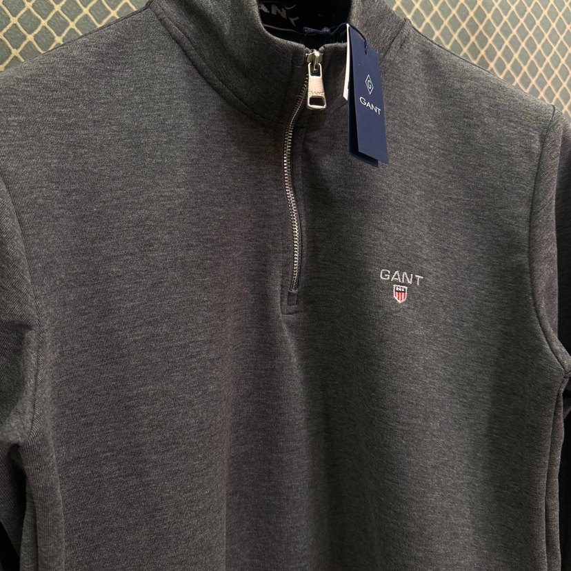 Gant Gri Fermuarlı Erkek Sweatshirt - Görsel 2