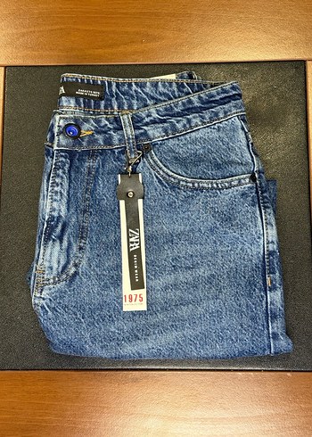 Erkek Mavi Batik Desenli Regular Fit Denim Pantolon - Görsel 2
