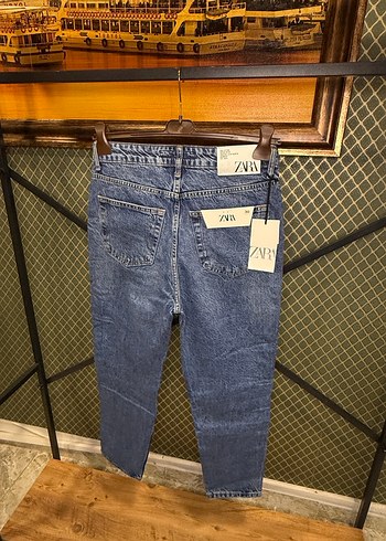 Erkek Mavi Batik Desenli Regular Fit Denim Pantolon - Görsel 3