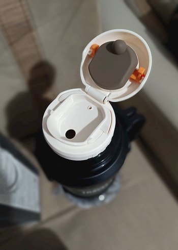 Kahverengi Kulplu Çocuk Termosu - Travel Pot - Görsel 3