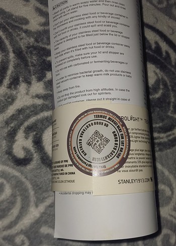 Stanley Mor Hafif Termos Şişe 470 ml - Görsel 4