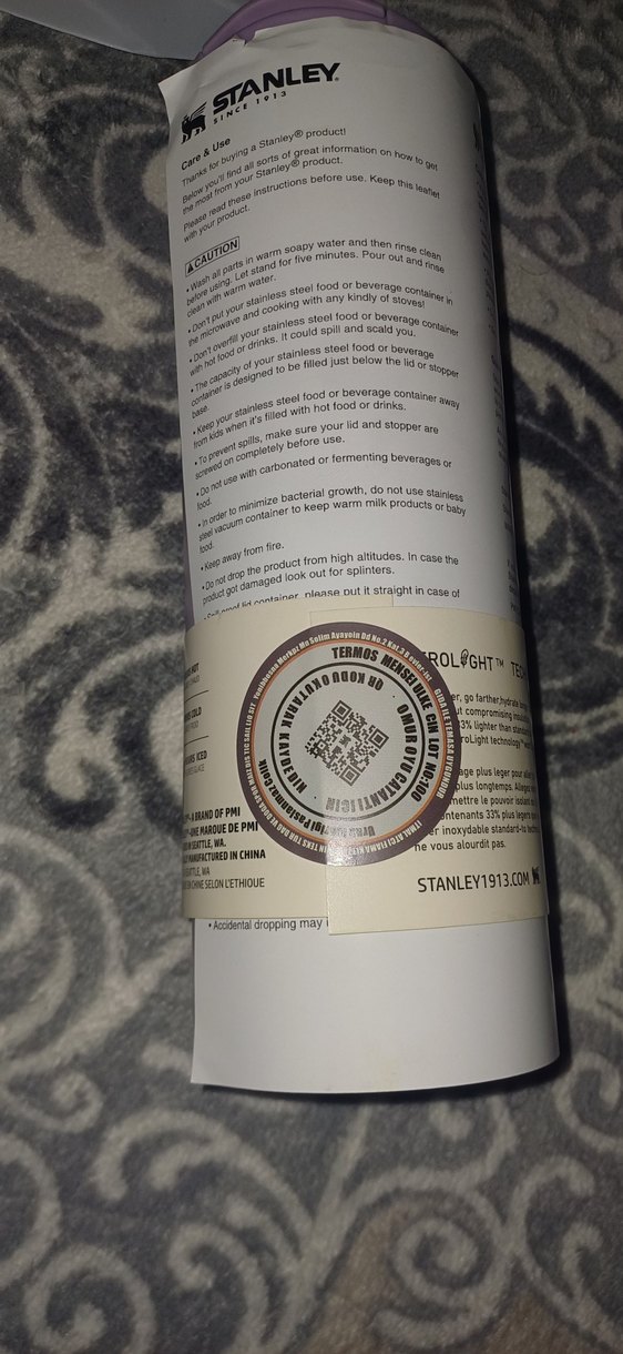 Stanley Mor Hafif Termos Şişe 470 ml - Görsel 4