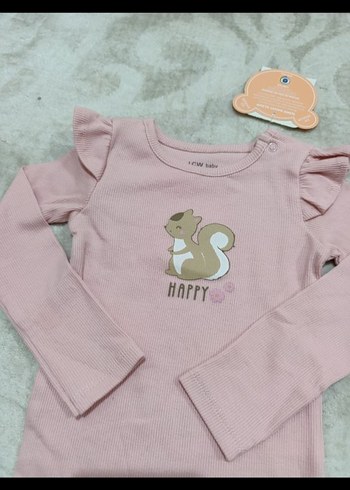 LC Waikiki Pembe Bebek Kız Uzun Kollu Fırfırlı Takım