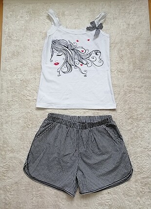 Şortlu pijama takımı 