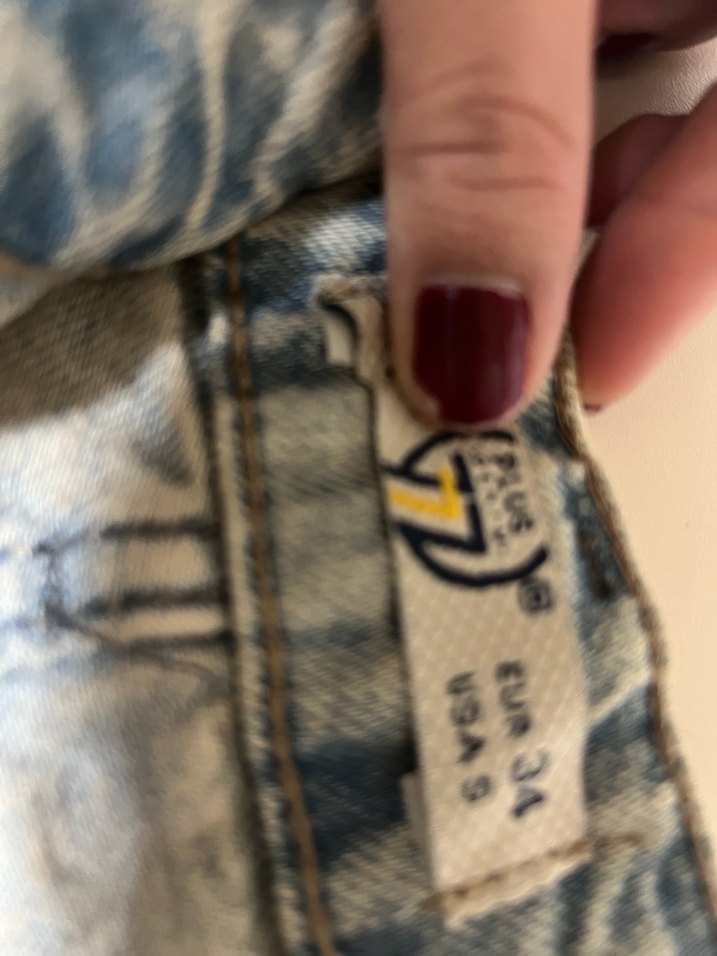 Kadın Mavi Kot Mini Şort - Görsel 2