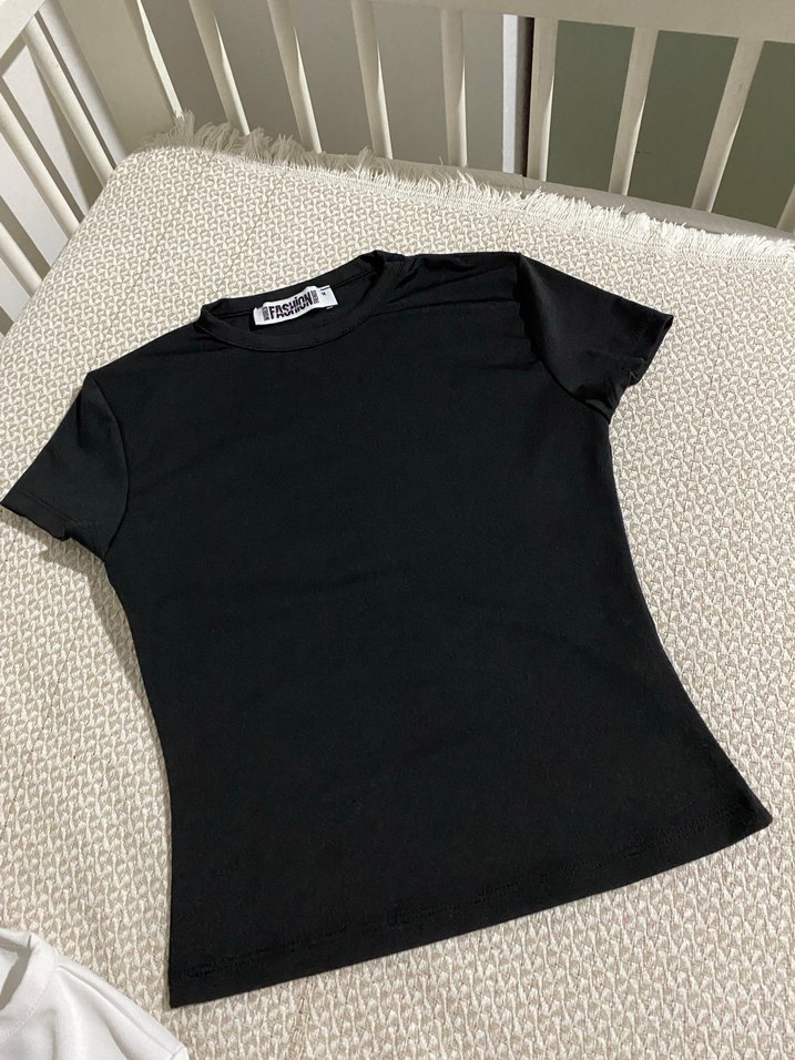 2li siyah beyaz bluz - Görsel 2