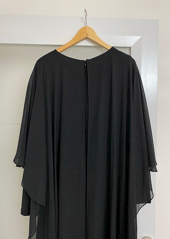 Siyah Uzun Kollu Salaş Kadın Abiye - Görsel 5