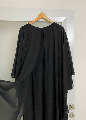 Siyah Uzun Kollu Salaş Kadın Abiye - Görsel 6