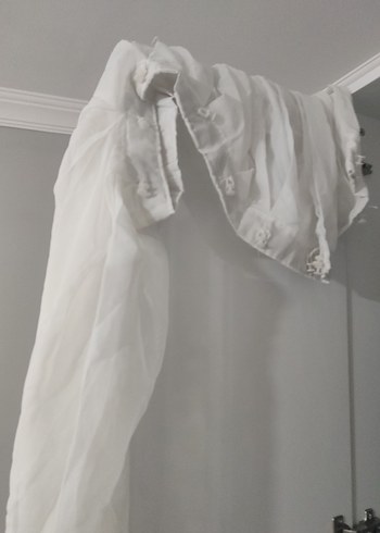 Beyaz Gri Tonlarda Modern Perde - Görsel 4