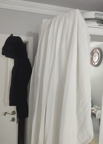 Beyaz Gri Tonlarda Modern Perde - Görsel 3