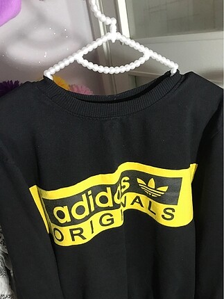 Adidas Adidas sarı detaylı lastik paçalı eşortman takımı
