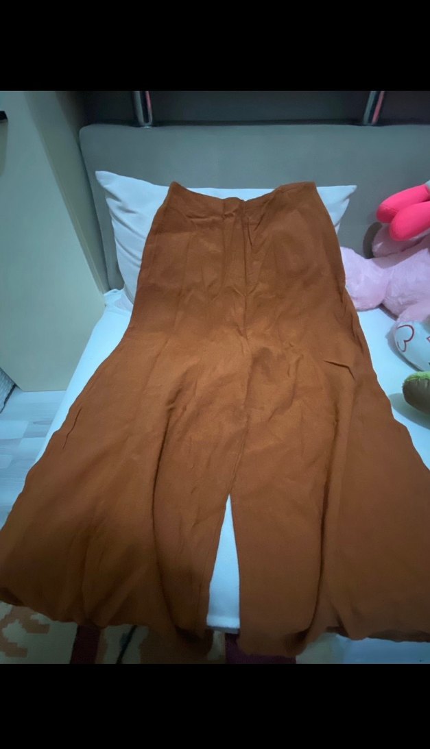 Kahverengi Keten Salaş Kadın Tulum - Görsel 2