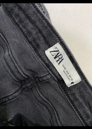 Kadın Gri Midi Boy Denim Şort - Görsel 3