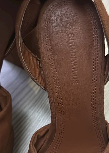 Kadın Kahverengi Süet Platform Topuklu Ayakkabı - Görsel 6