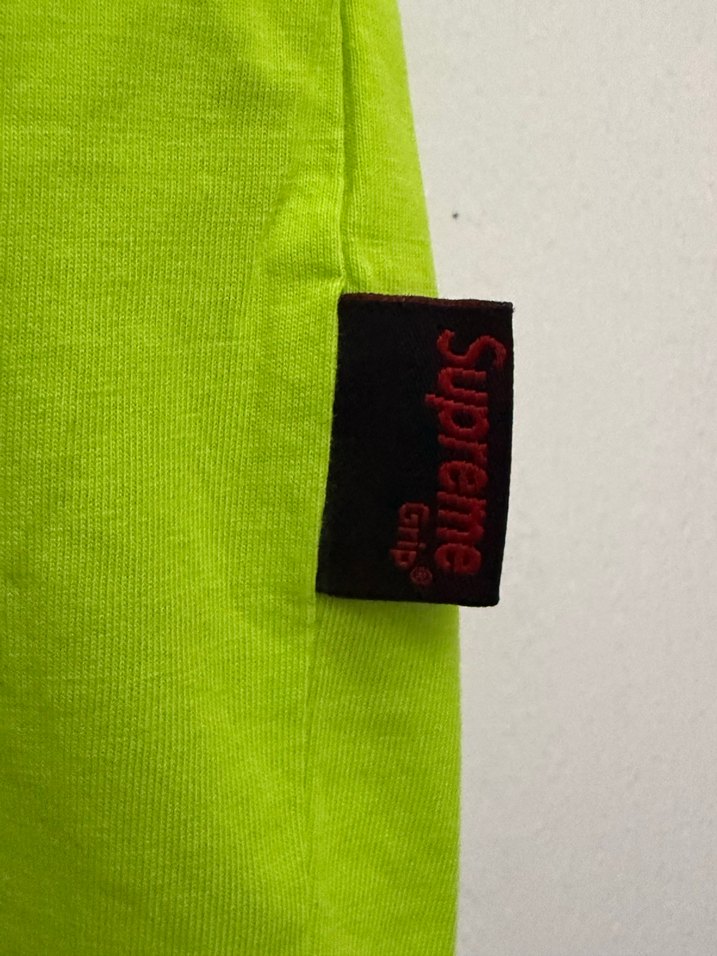 Kız Çocuk Yeşil Supreme Baskılı Tişört - Görsel 3