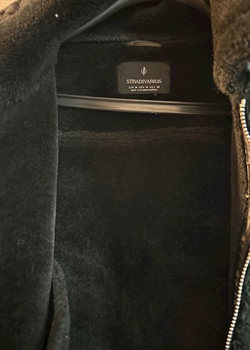 Siyah Kürklü Deri Biker Ceket - Görsel 7