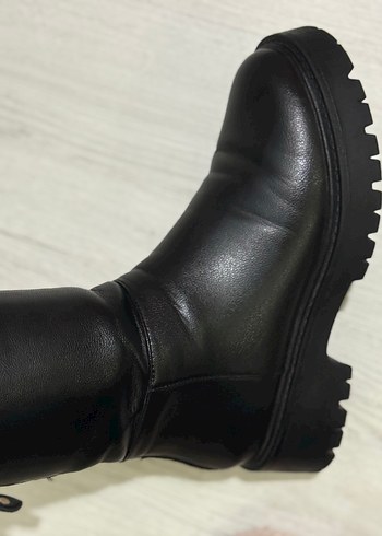Siyah Deri NineWest Kadın Bot - Görsel 6