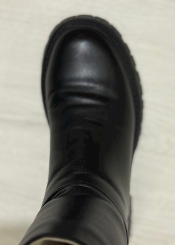 Siyah Deri NineWest Kadın Bot - Görsel 7