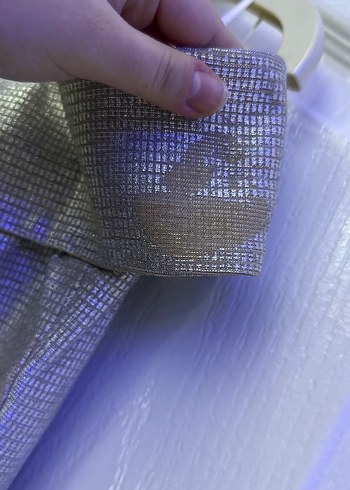 Gri Drapeli Uzun Abiye Elbise - Görsel 3