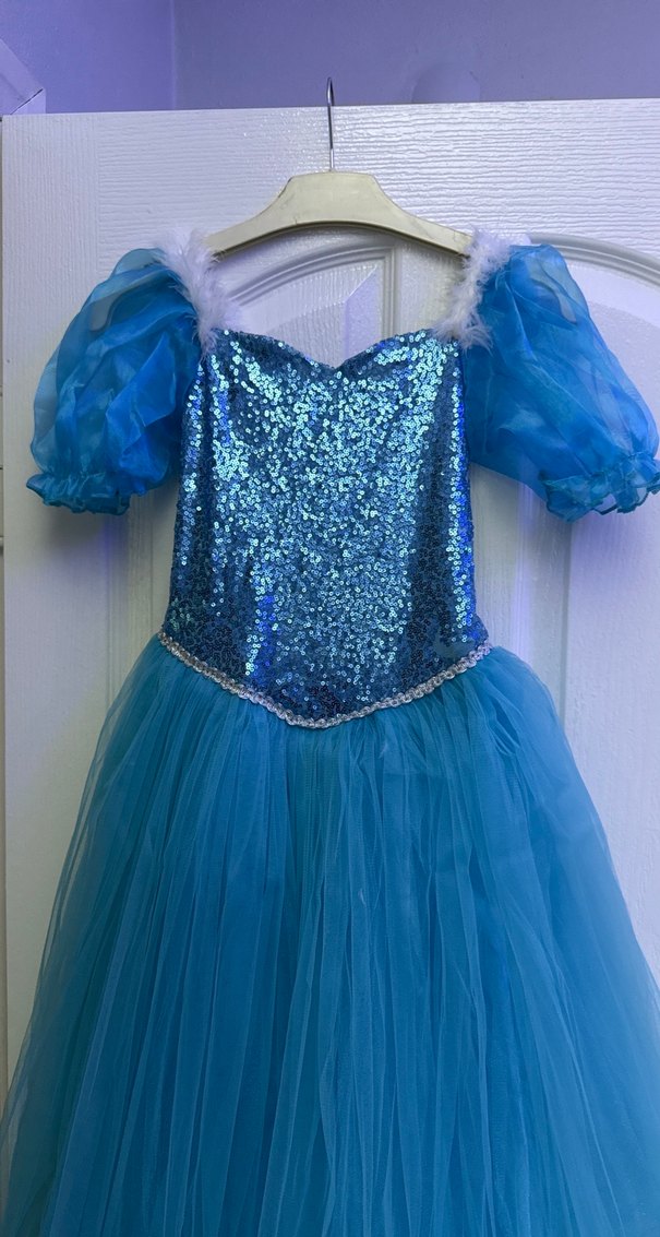 11 YAŞ 3 PARÇA ELSA KOSTÜMÜ - Görsel 2